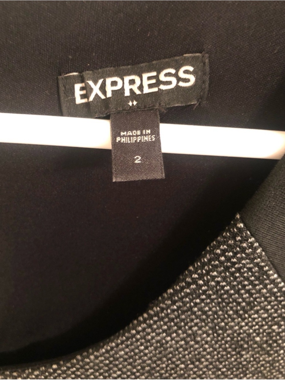 Express Black & Gray Dress - Picture 3 of 4